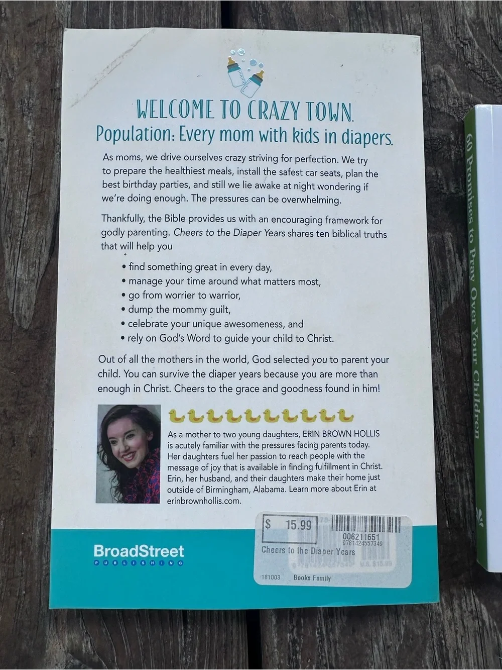 Cheers to the Diaper Years by Erin Brown Hollis - Prayer Book